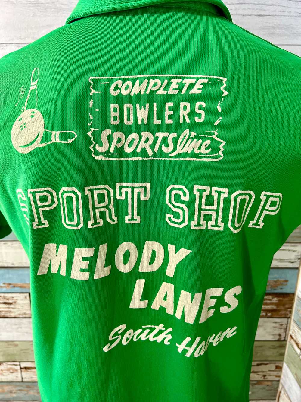 70’s Kelly Green Bowling Shirt By Hilton - image 7