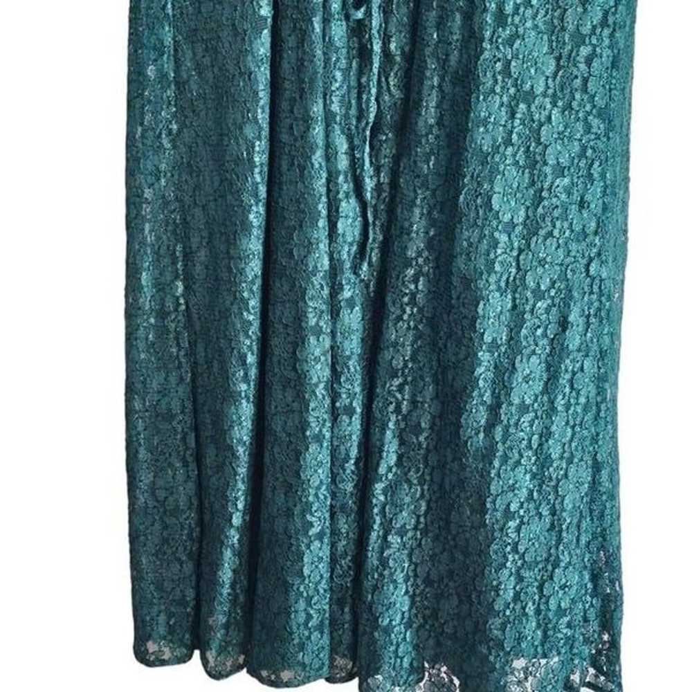 Vintage Dawn Joy Maxi Dress Womens Size S Green L… - image 3