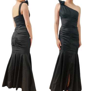 Xscape Dress Long Formal Black Prom Ruffle Mermai… - image 1