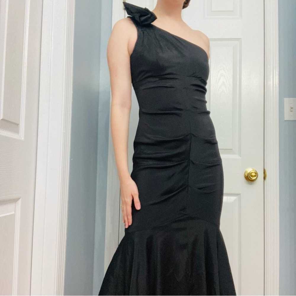 Xscape Dress Long Formal Black Prom Ruffle Mermai… - image 2