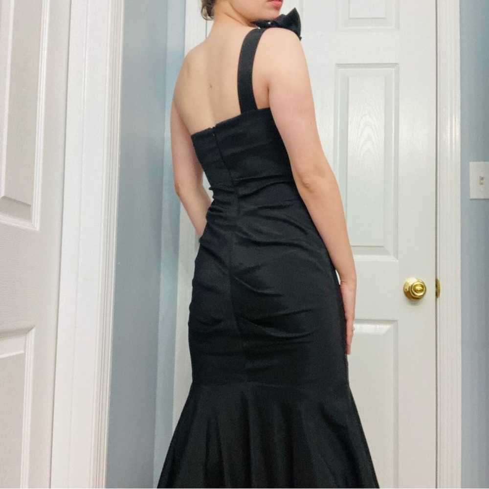 Xscape Dress Long Formal Black Prom Ruffle Mermai… - image 4