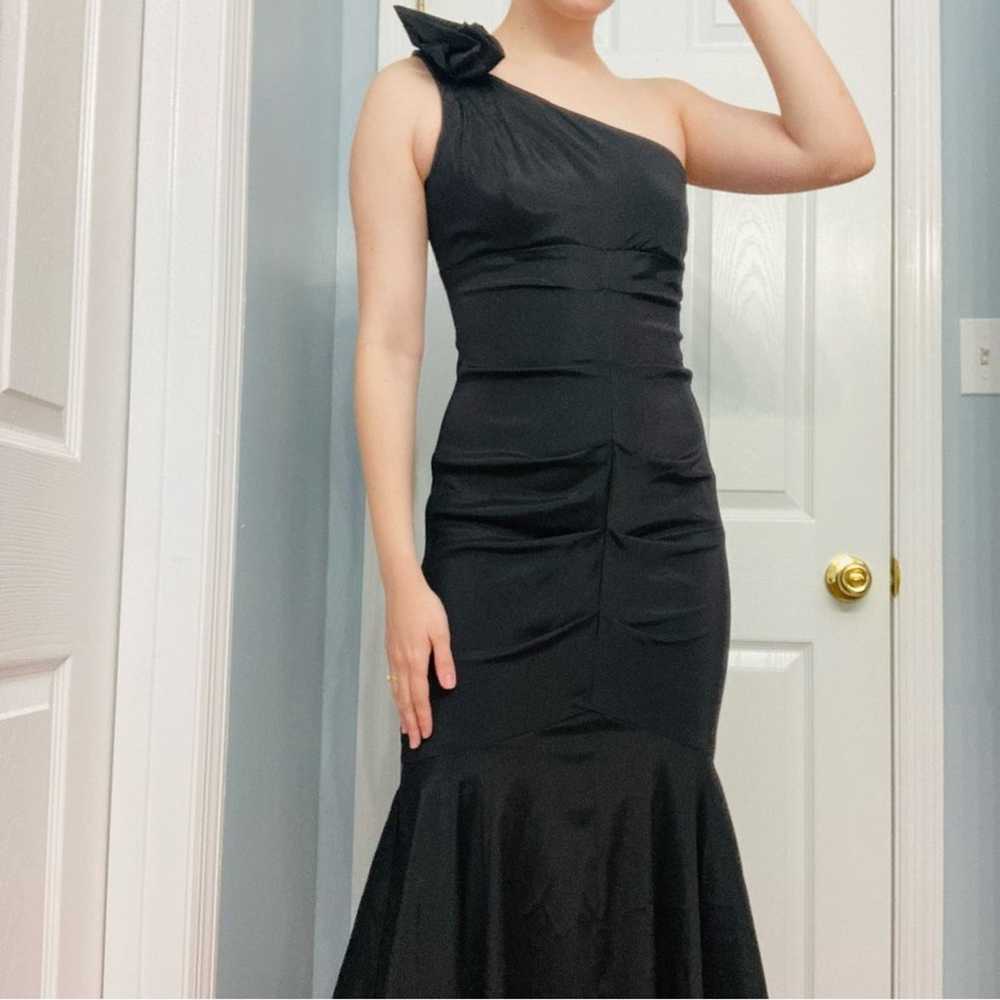 Xscape Dress Long Formal Black Prom Ruffle Mermai… - image 8