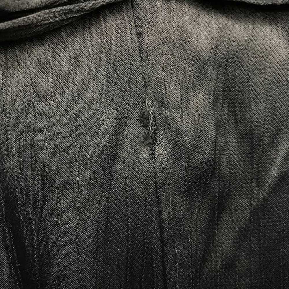 Bobi Black Ruffle Surplice Midi Dress M 3/4 Sleev… - image 6