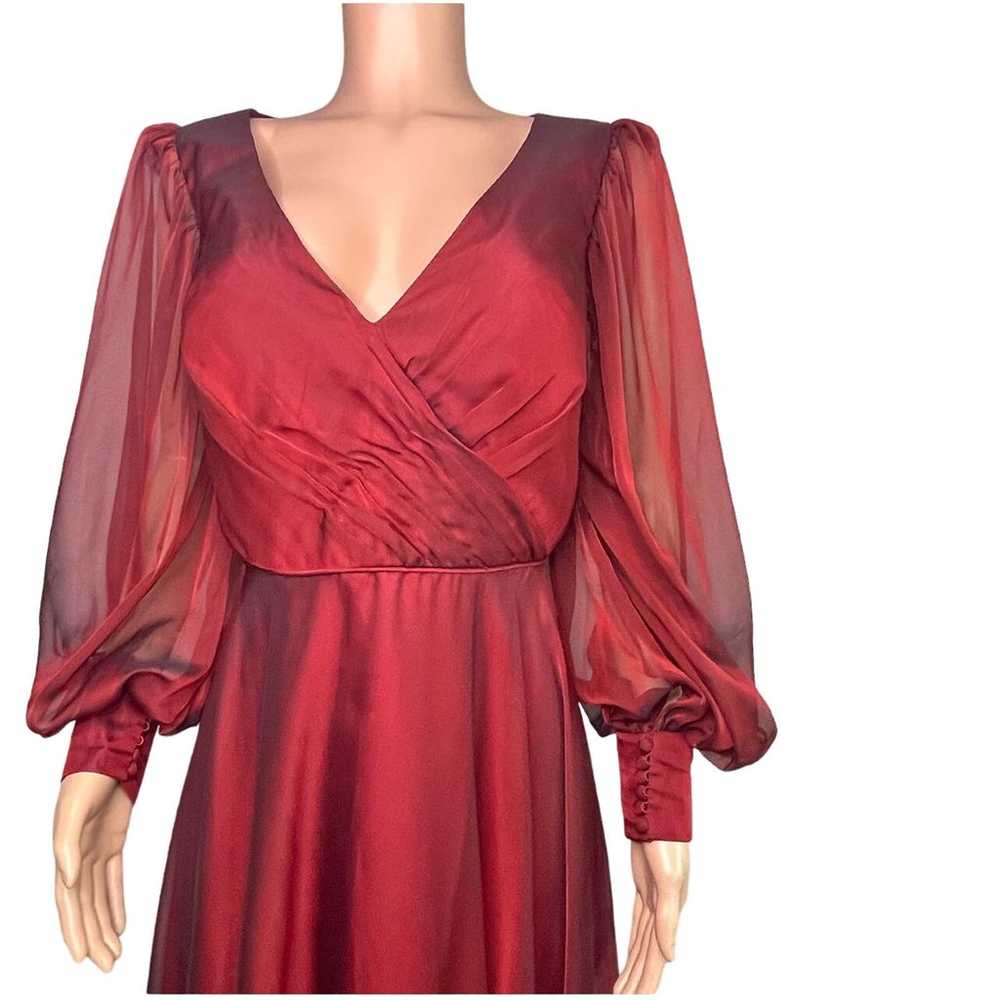 Mac Duggal Sz.14 formal red gown. Vintage - image 1
