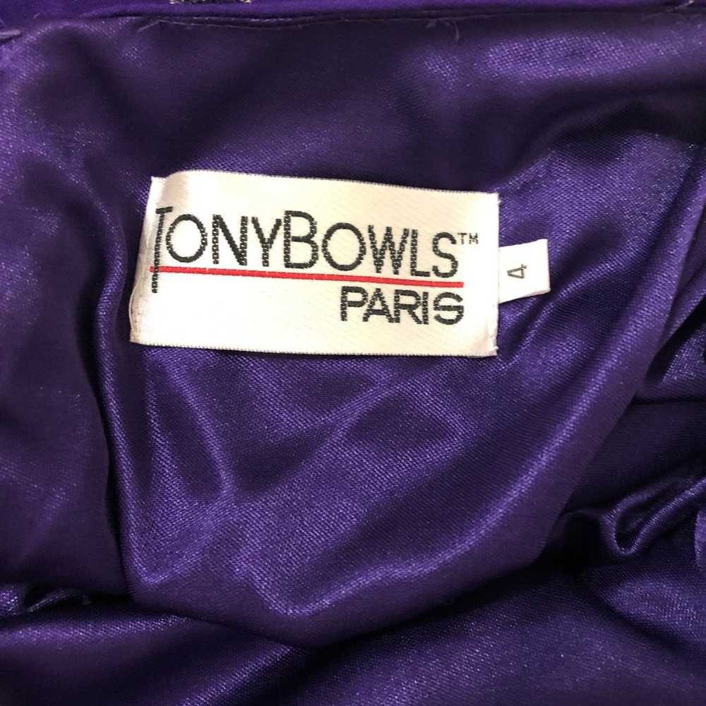 Tony Bowls High Slit Gown Sz 4 - image 12