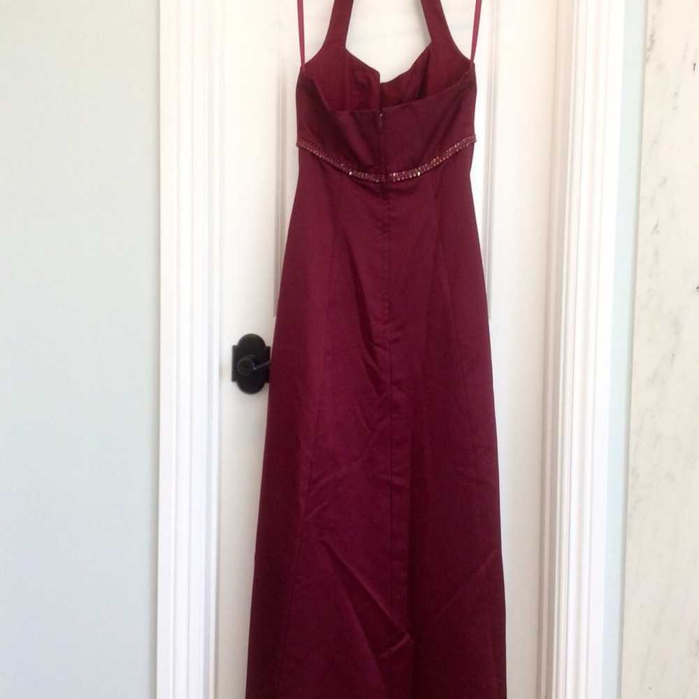 More Lee PROM DRESS Formal Gown BURGUNDY - image 2