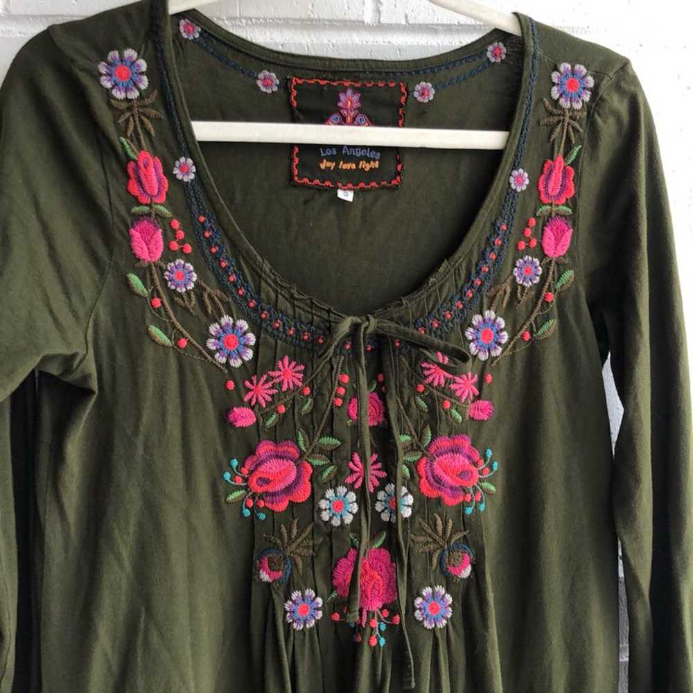 Johnny Was Floral Embroidered Dress - image 2