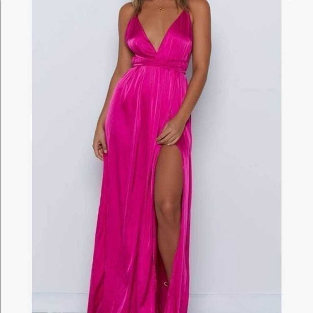 NEW Sexy Deep V Neck Backless Cocktail Maxi Dress - image 2