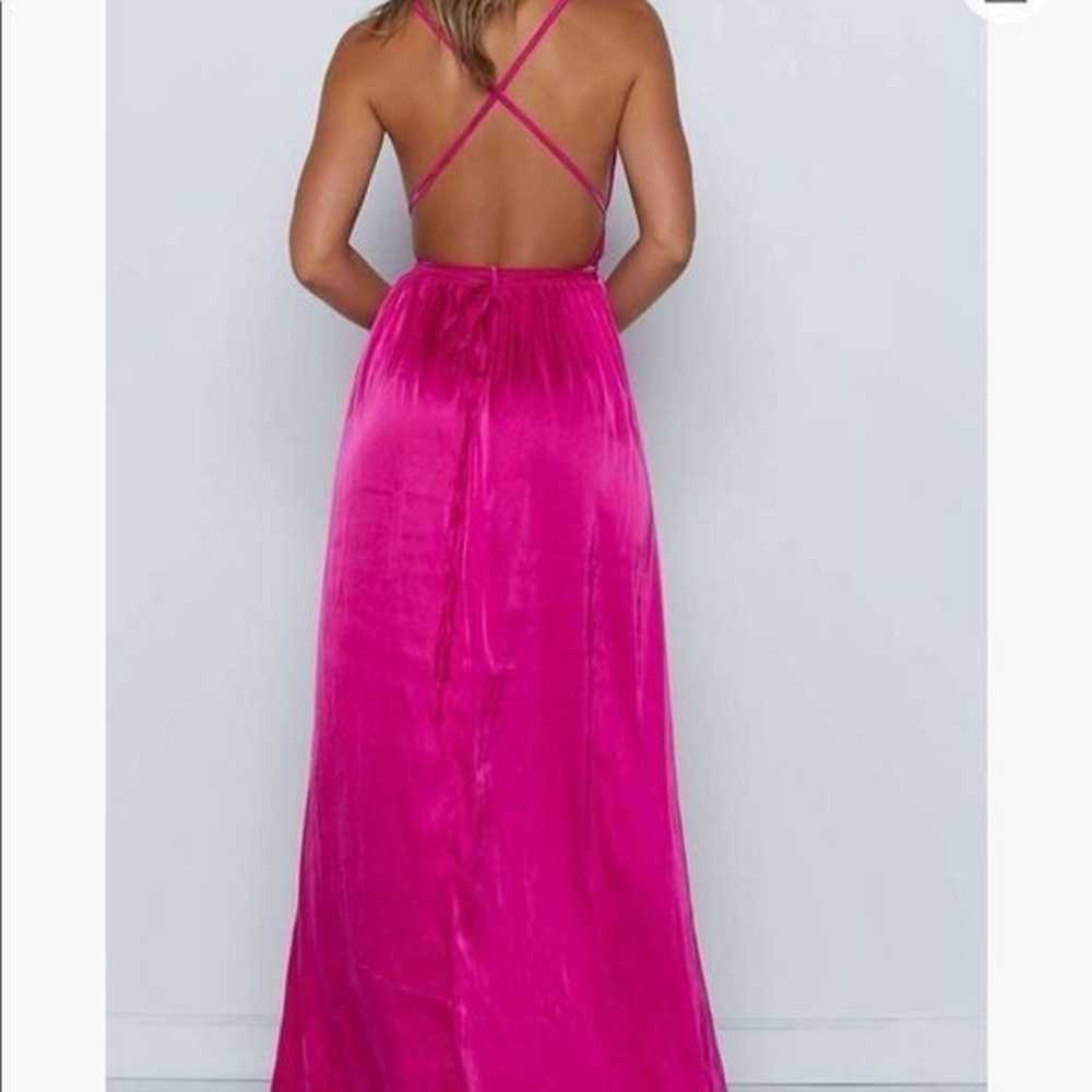 NEW Sexy Deep V Neck Backless Cocktail Maxi Dress - image 4