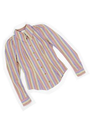 Vivienne Westwood 90s puff sleeve striped shirt - image 1