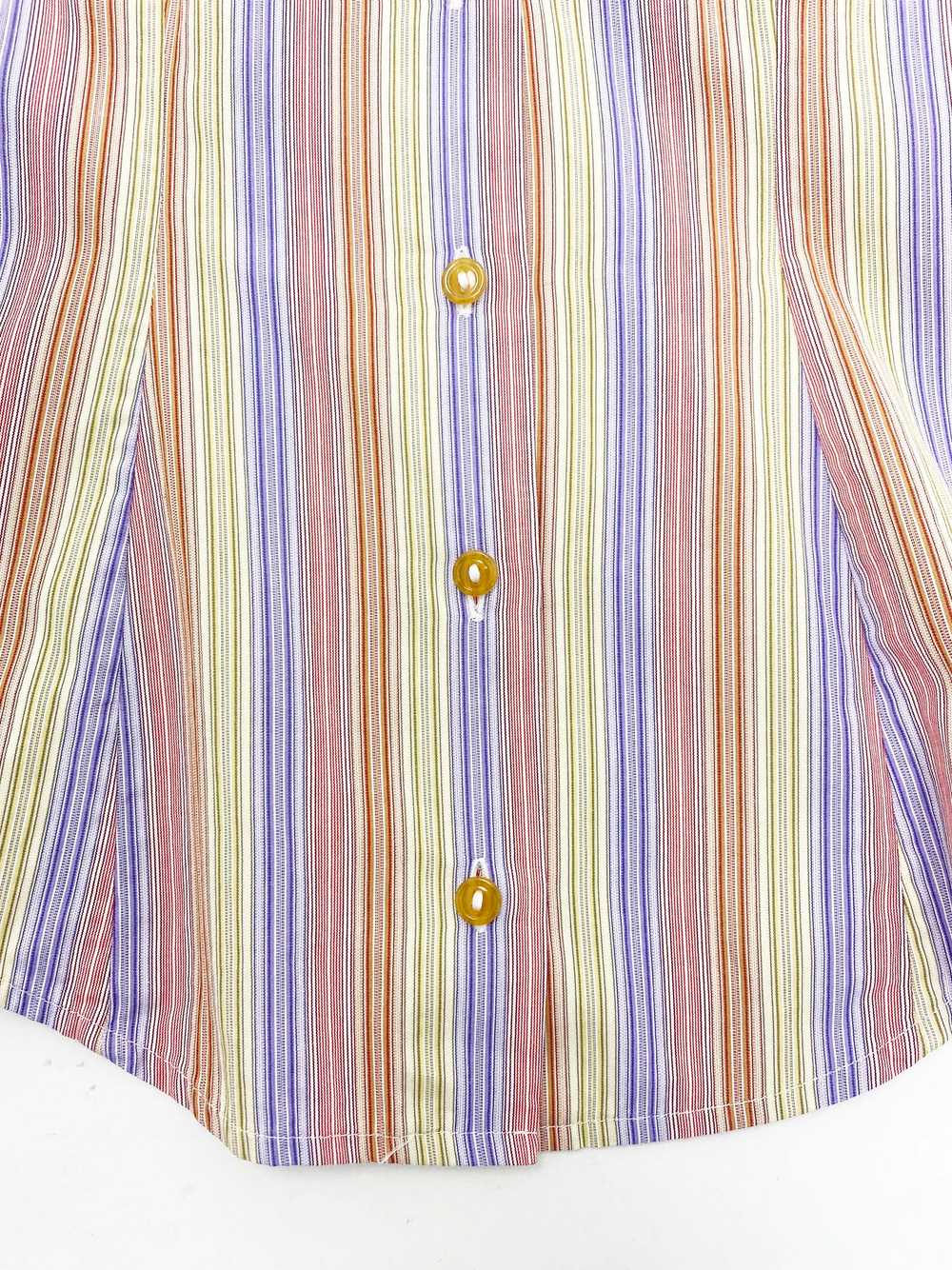 Vivienne Westwood 90s puff sleeve striped shirt - image 5