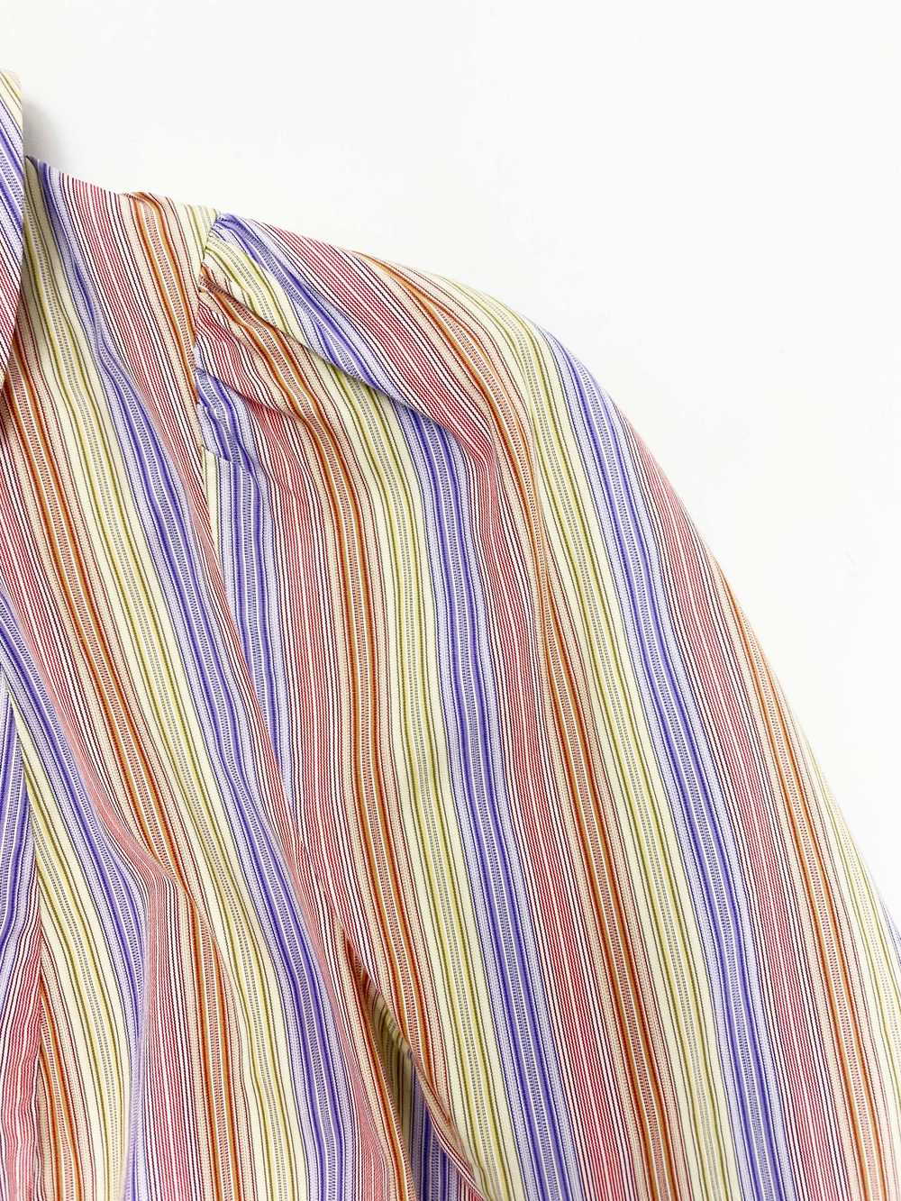 Vivienne Westwood 90s puff sleeve striped shirt - image 6