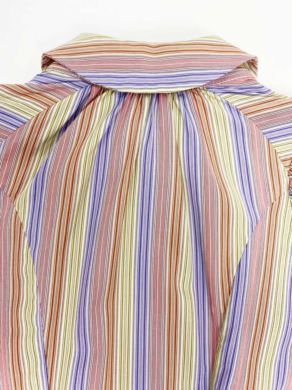 Vivienne Westwood 90s puff sleeve striped shirt - image 7