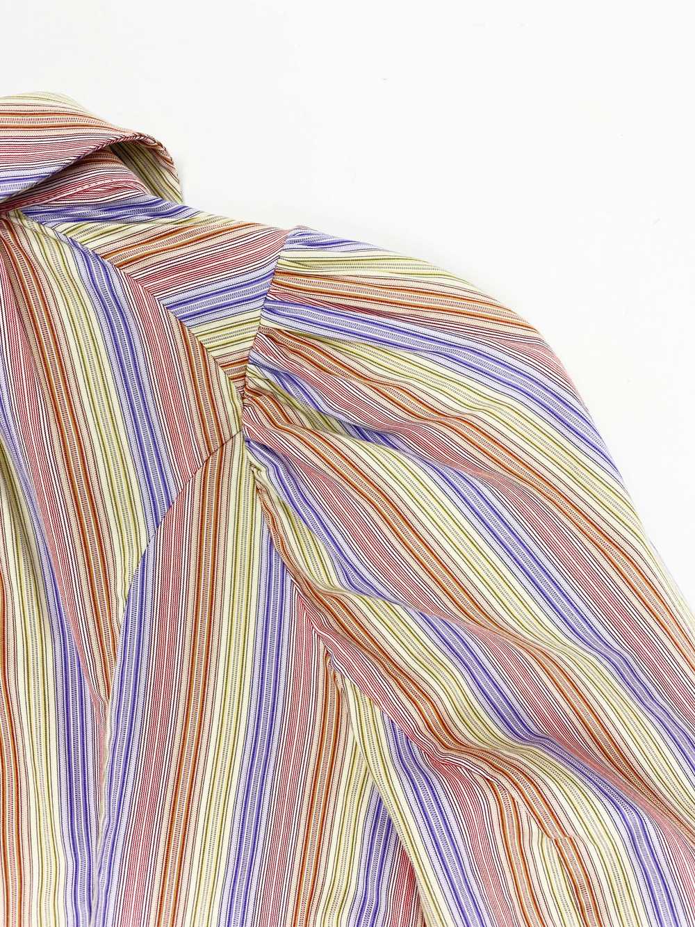 Vivienne Westwood 90s puff sleeve striped shirt - image 8