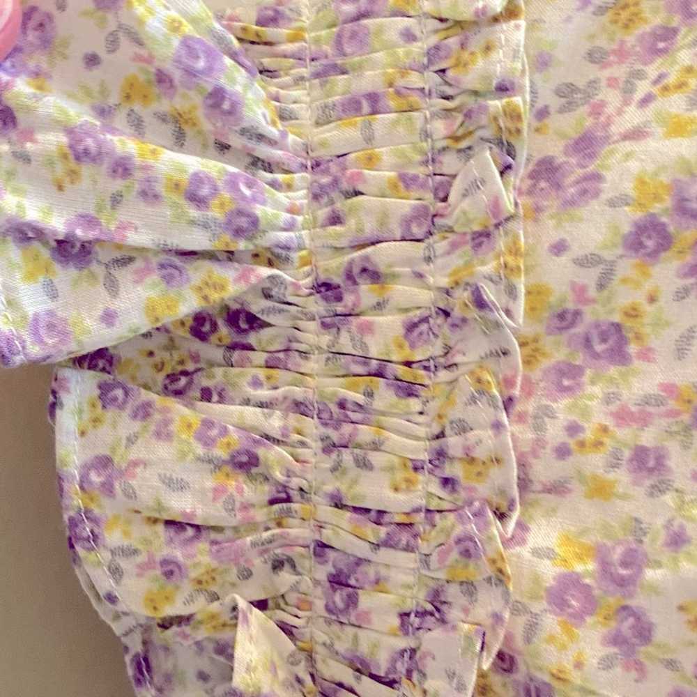 $278 LINI Melissa Cotton Dress Lavender Floral Sm… - image 10