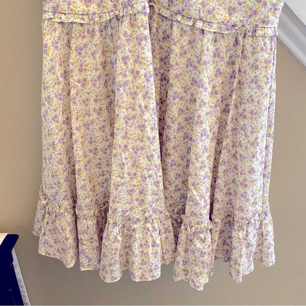 $278 LINI Melissa Cotton Dress Lavender Floral Sm… - image 12