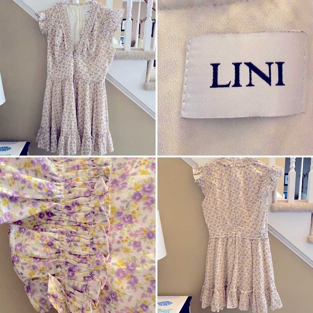 $278 LINI Melissa Cotton Dress Lavender Floral Sm… - image 2