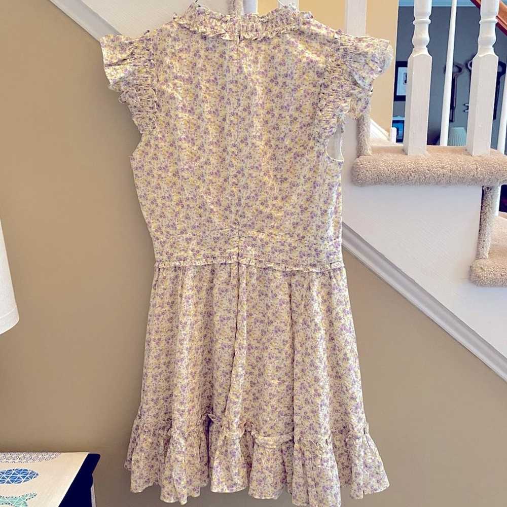 $278 LINI Melissa Cotton Dress Lavender Floral Sm… - image 7