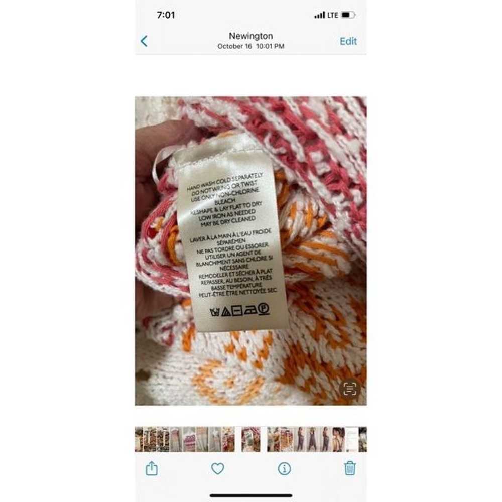 Free People Ikat Oasis Maxi Dress Halter Crochet … - image 8