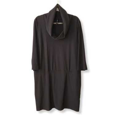 PORTO Black Shift Dress 4 US 12 Cowl Neck Tunic M… - image 1