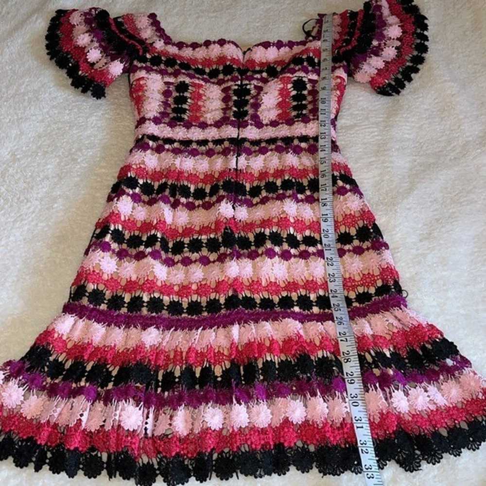 Aijek Tricolor Mini Dress- Size S - image 3