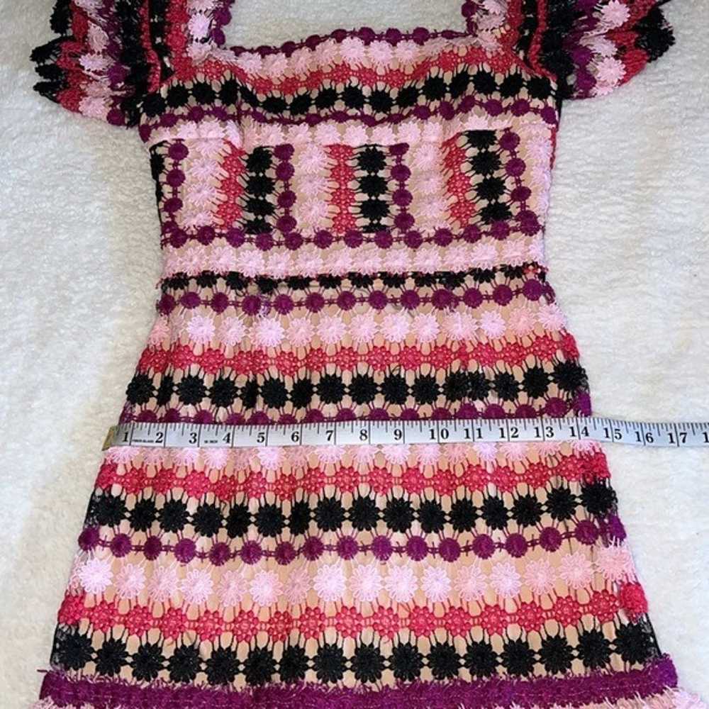 Aijek Tricolor Mini Dress- Size S - image 4