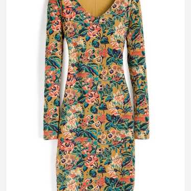 Peruvian Connection Sienna Floral Sheath Dress S - image 1