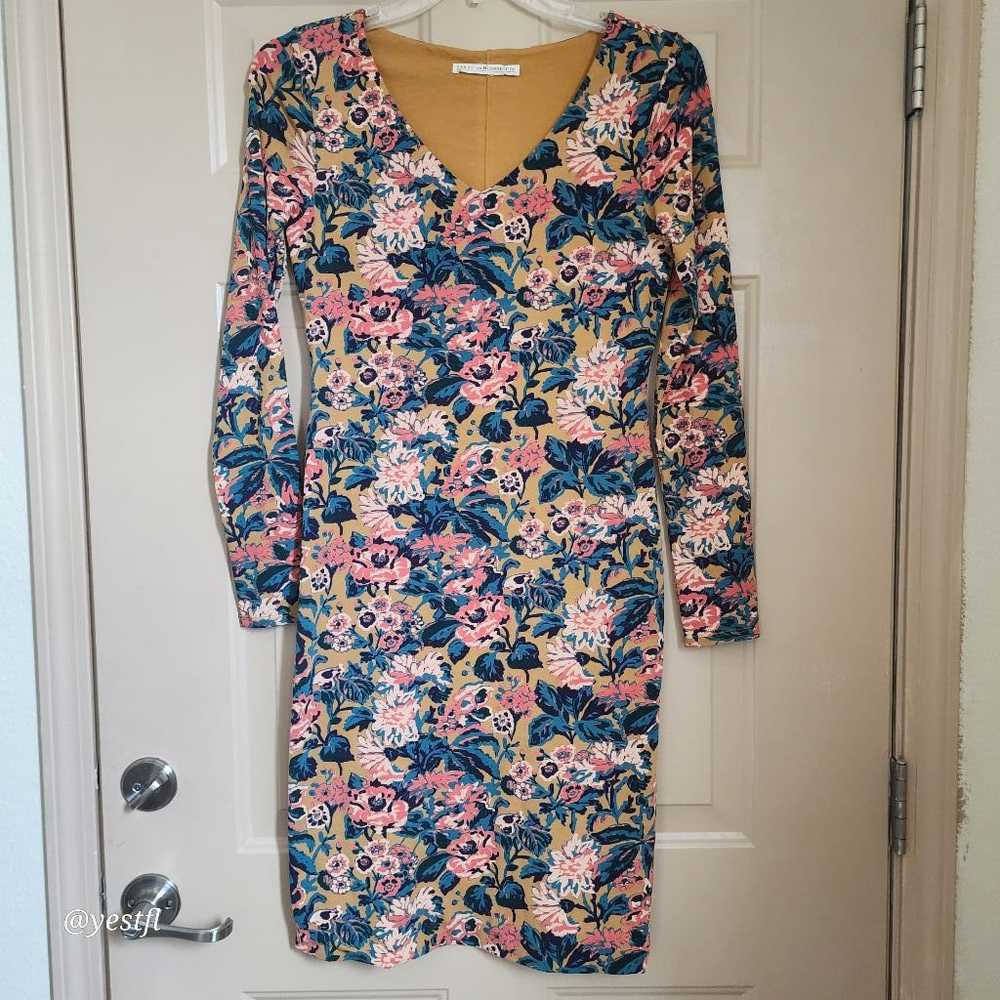 Peruvian Connection Sienna Floral Sheath Dress S - image 2