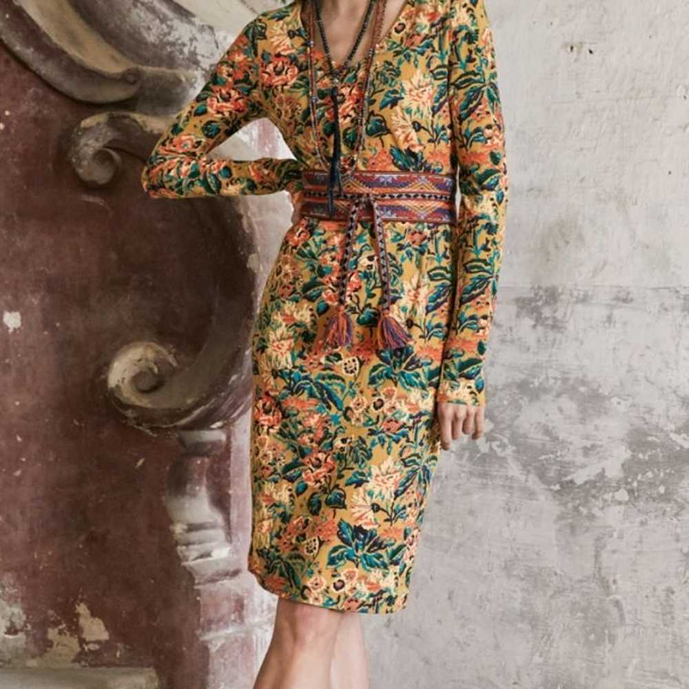 Peruvian Connection Sienna Floral Sheath Dress S - image 3