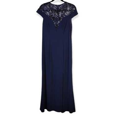 Adrianna Papell Evening Gown Women's 8 Midnight B… - image 1