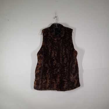 Rachel Zoe NWT Womens Cheetah Print Mock Neck Mid… - image 1