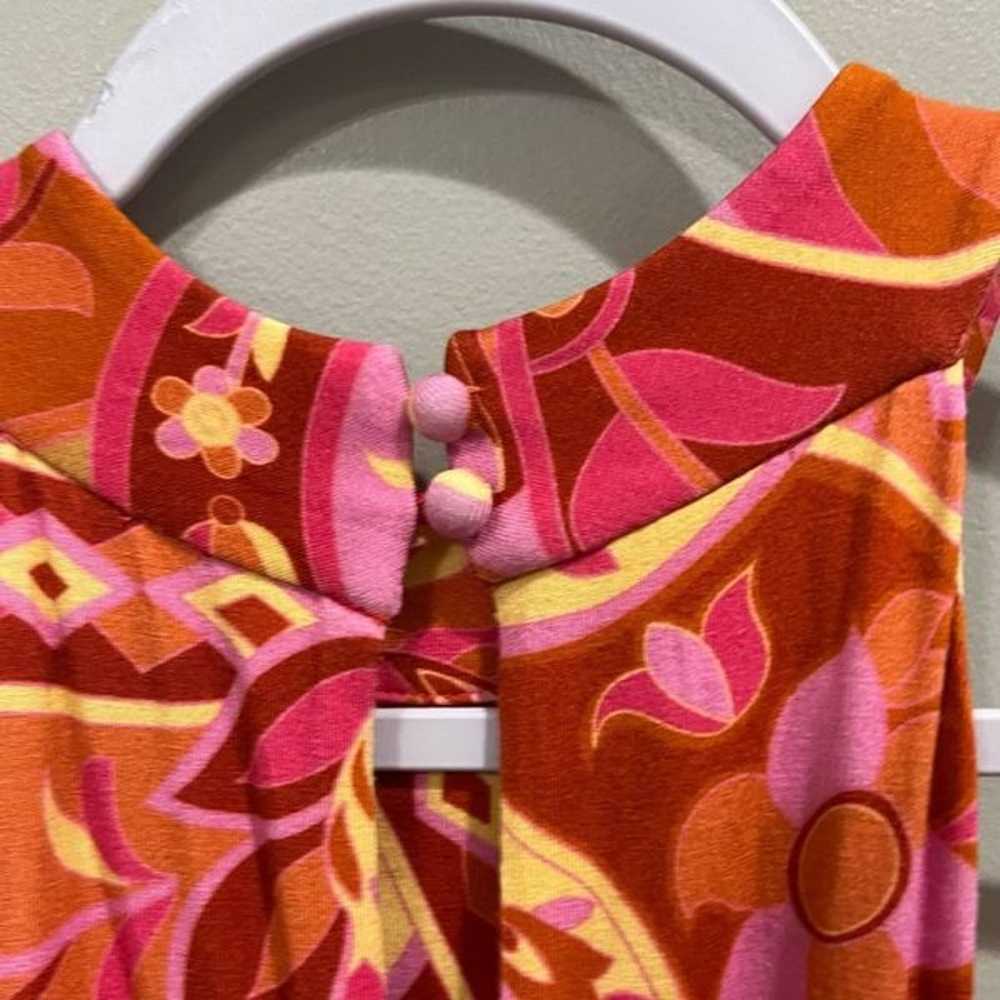 RIXO Pink printed halter maxi Celeste Dress Size … - image 10