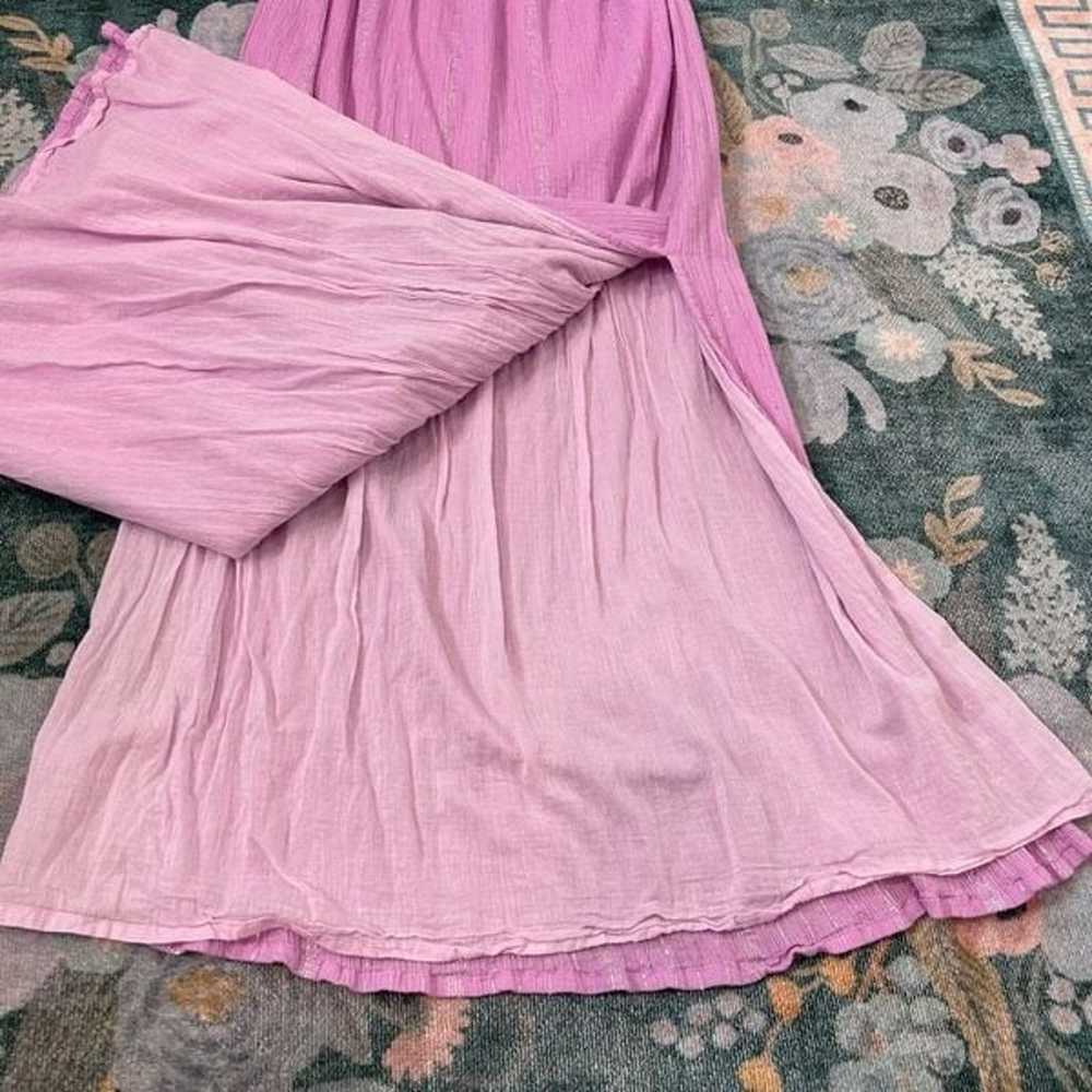 Sundress Eyelet Maxi Dress Josepha Purple Pink Ru… - image 11