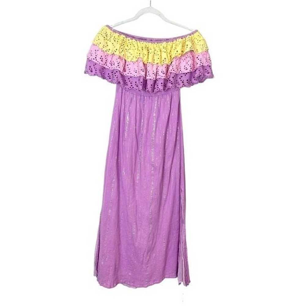 Sundress Eyelet Maxi Dress Josepha Purple Pink Ru… - image 7