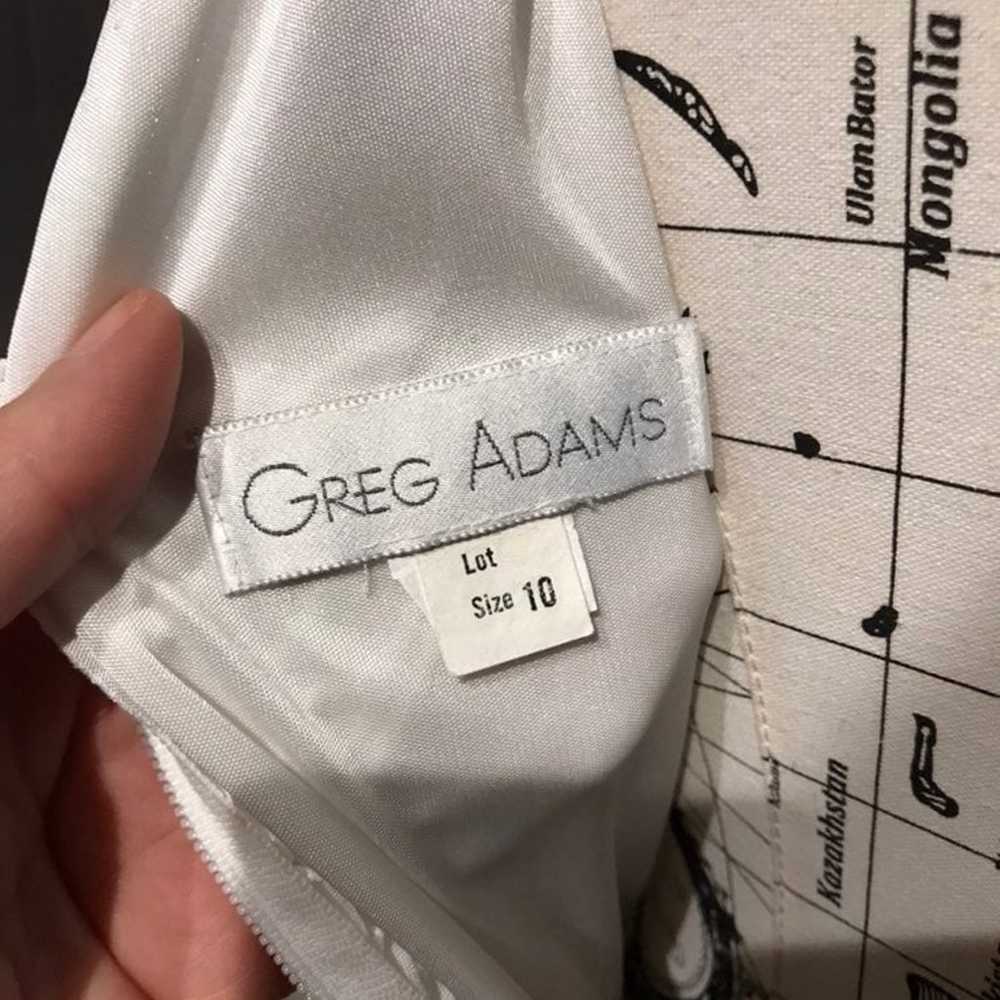 Greg Adams Vintage Ruched Long Sleeve Draped Bead… - image 5