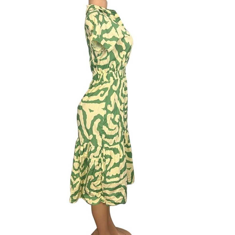 Sheridan French Womens Green Short Sleeve Midi Le… - image 6