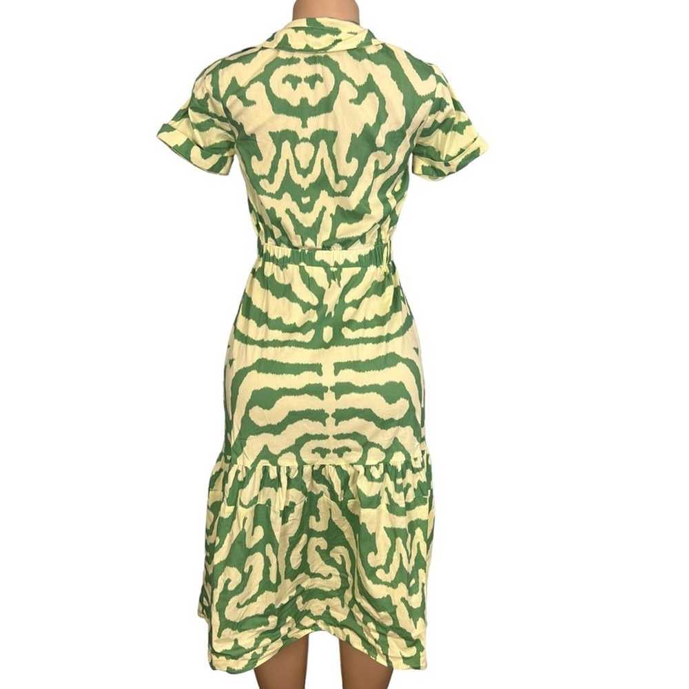 Sheridan French Womens Green Short Sleeve Midi Le… - image 7