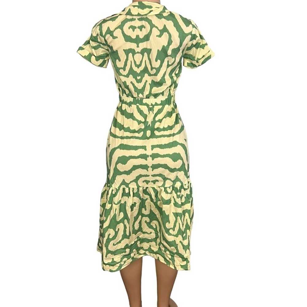 Sheridan French Womens Green Short Sleeve Midi Le… - image 8