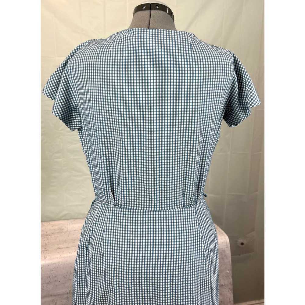 Vintage 1960s Blue Plaid Secretary Dress with Jac… - image 12