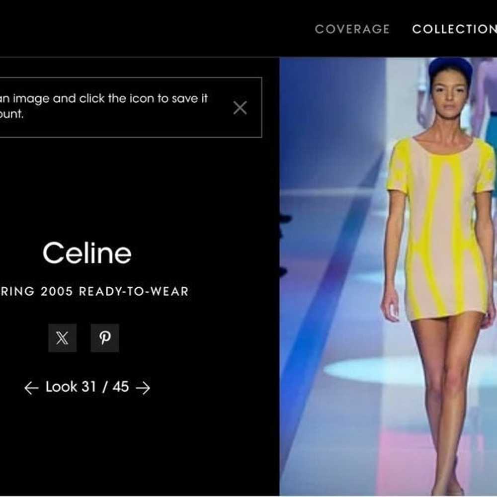 Celine Vintage Y2K Spring 2005 Pink & Yellow MOD … - image 10