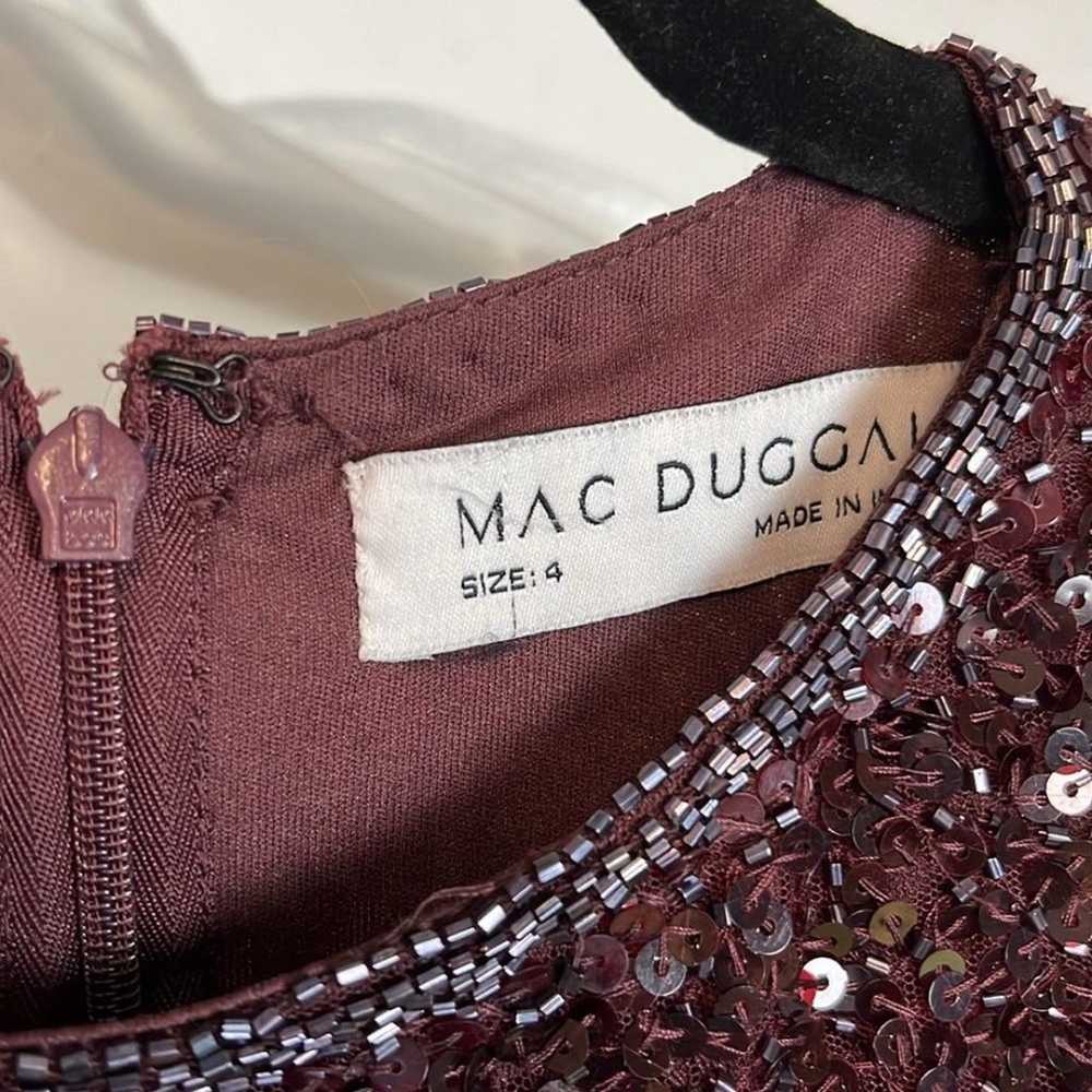 Mac Duggal 5526 Sequin Midi Sheath Dress Mahogany - image 8