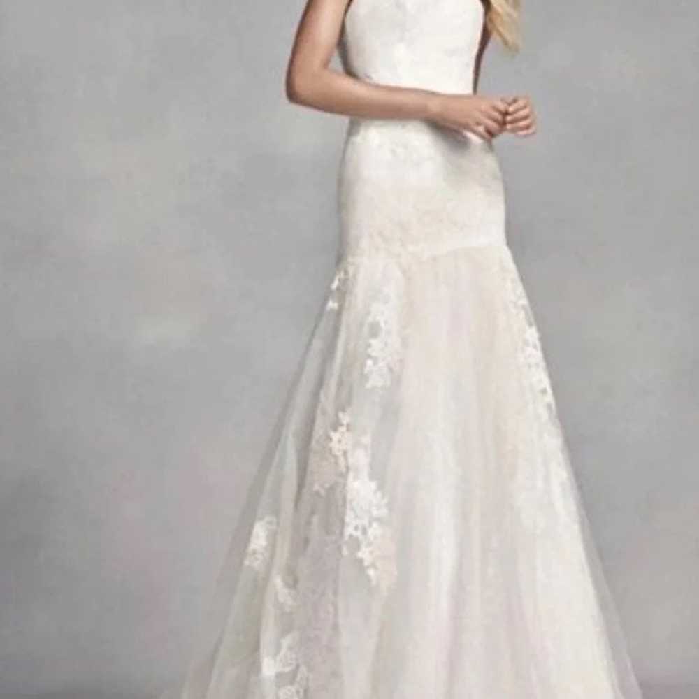 VERA WANG WHITE WEDDING DRESS size 6 off - image 1