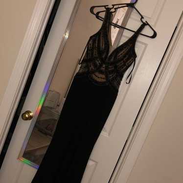 Black and Nude Gown