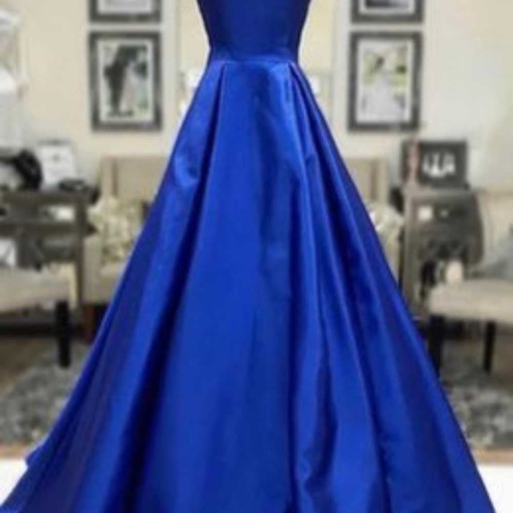 Royal Blue Jovani Prom Ball Gown Dress - image 2