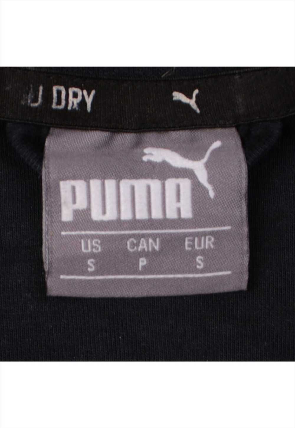 Vintage 90's Puma Hoodie Full Zip Up Black Small - image 3