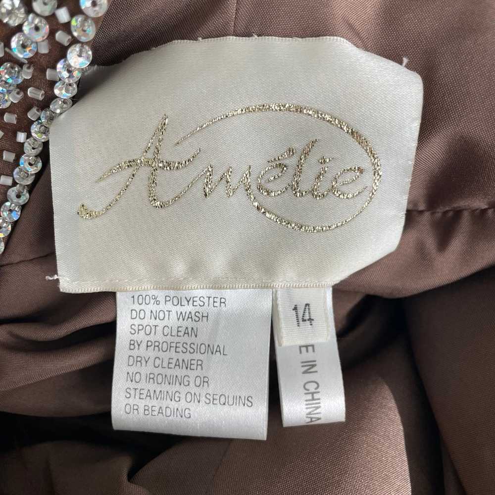 Amelie Petrillo strapless sequin Gown 14 - image 10
