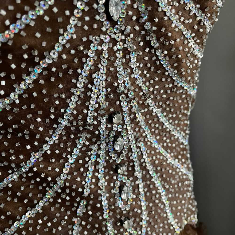 Amelie Petrillo strapless sequin Gown 14 - image 3