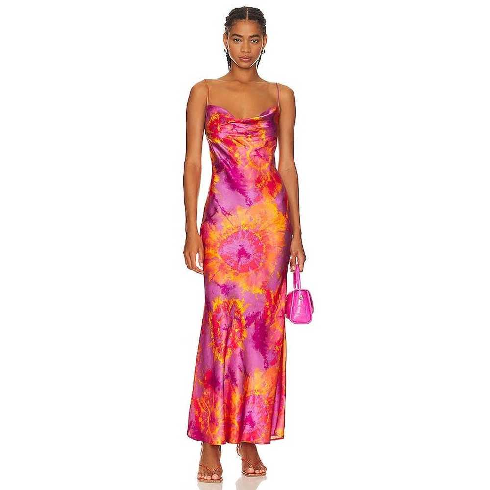 Ronny Kobo Revolve Capri 100% Silk Maxi Dress Sle… - image 3