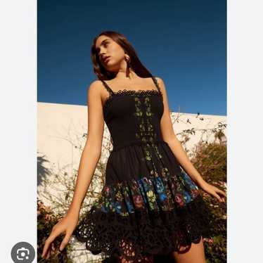 Charo Ruiz Ibiza Zinnia Floral Mini Dress.