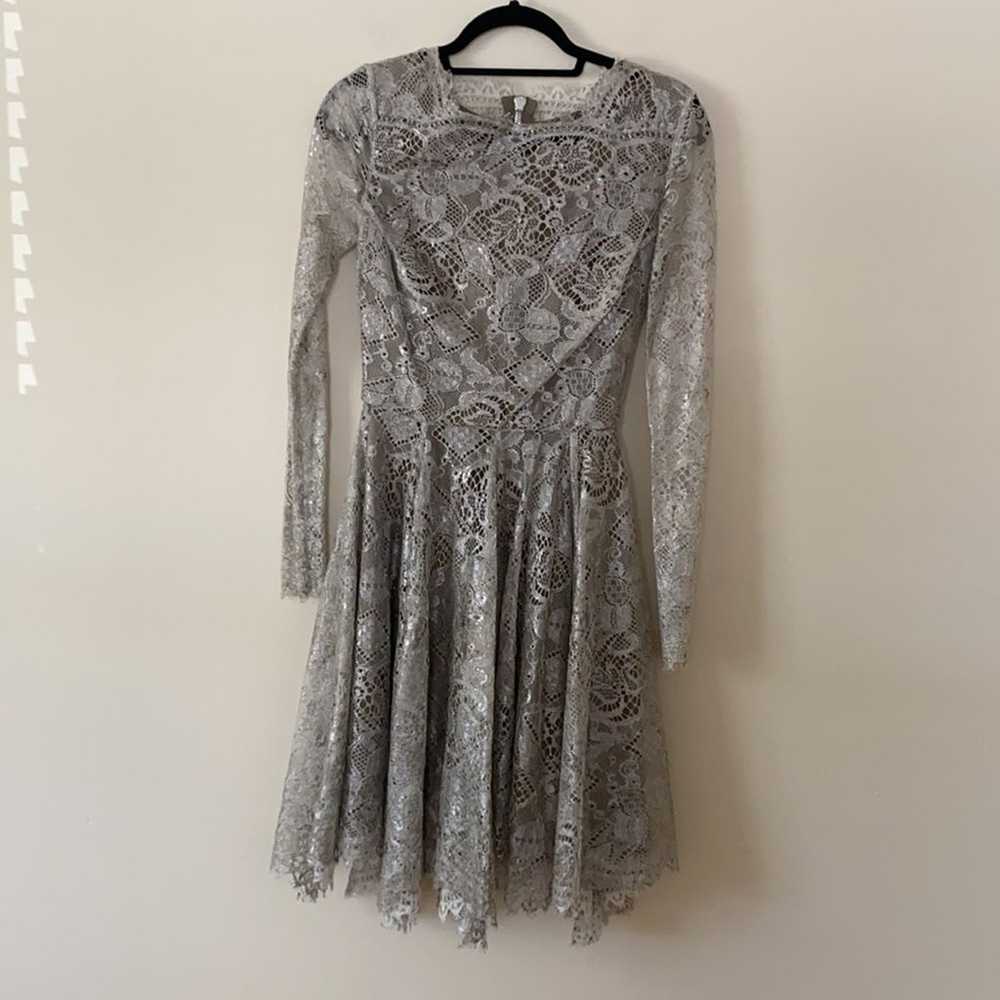 Maria Lucia Hohan Grey Lace Dress - image 1